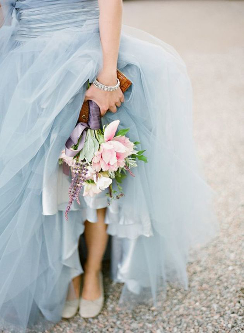 blue dress