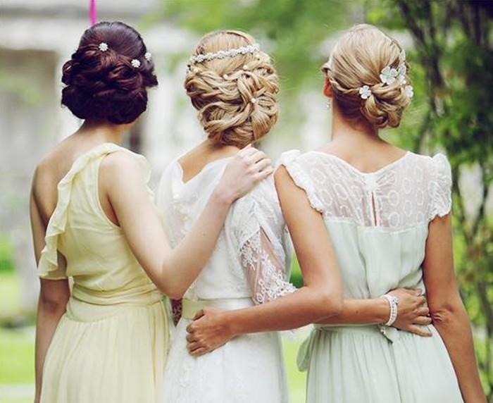 bridesmaid hair