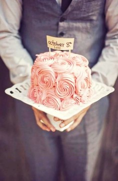 Blush pink cake