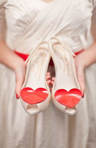 Love heart shoes