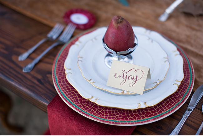 Marsala place card