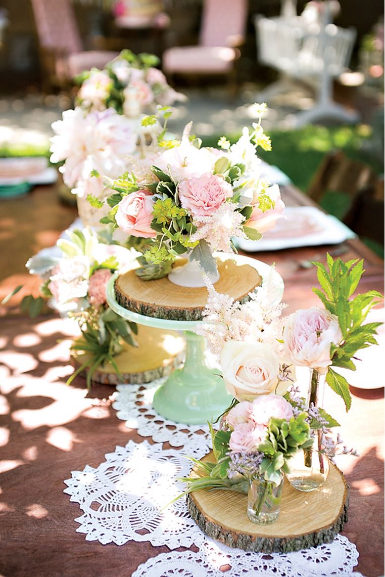 rustic centrepiece