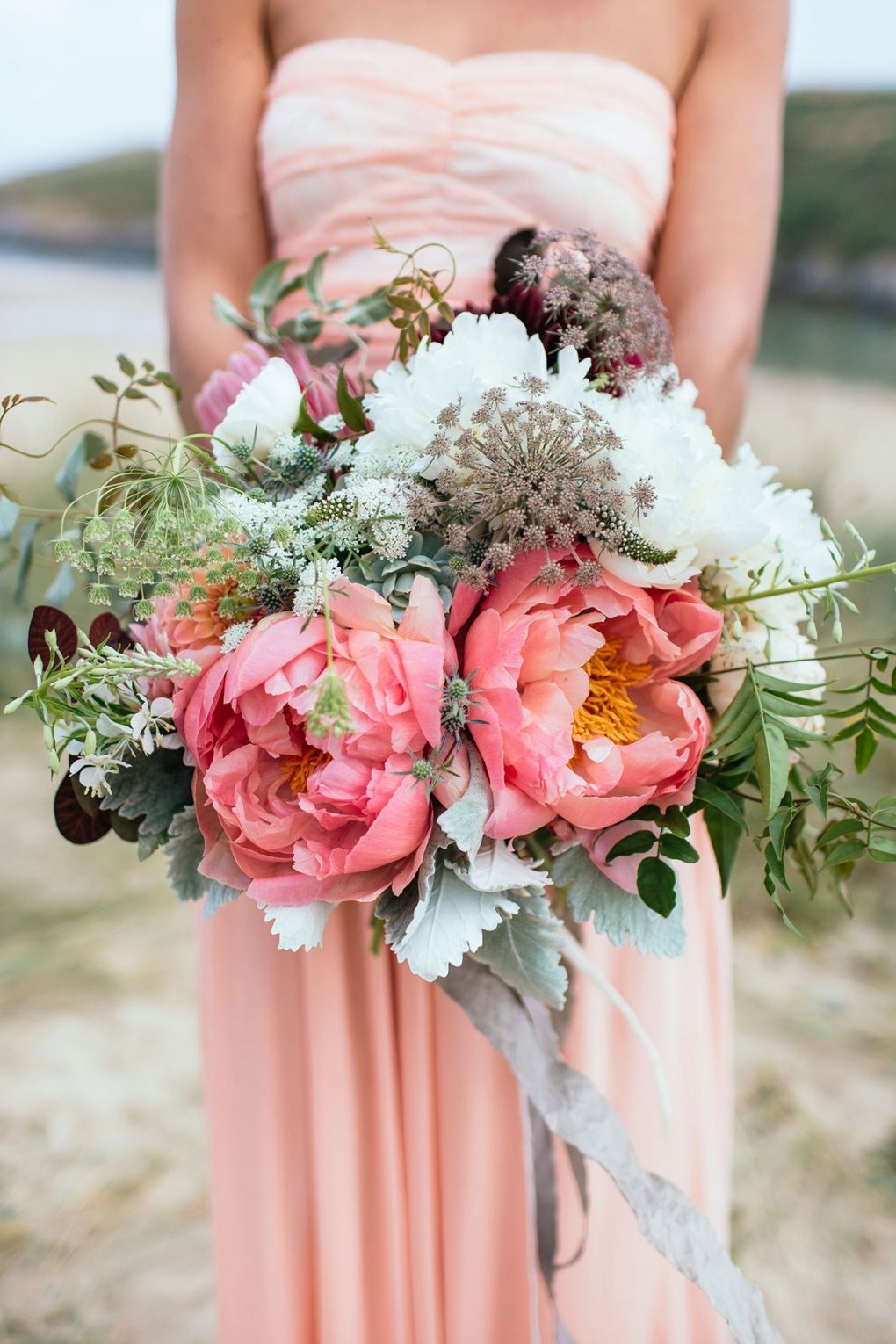 big coral flowers