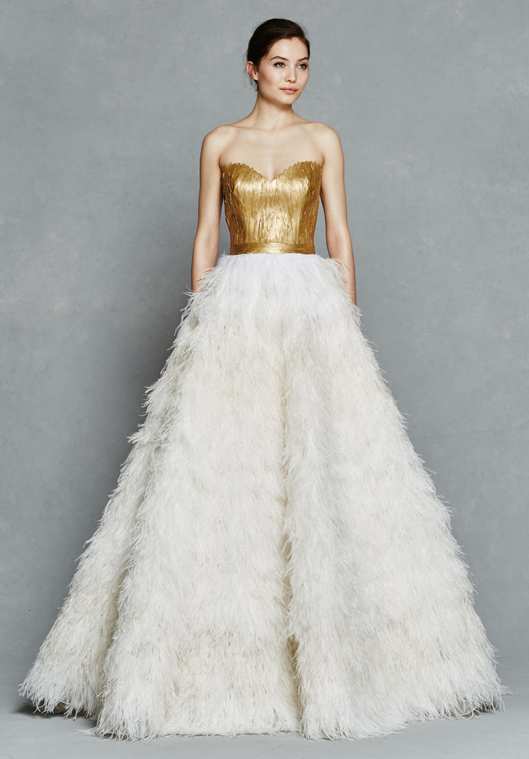 Wedding Dresses with Gold Accents