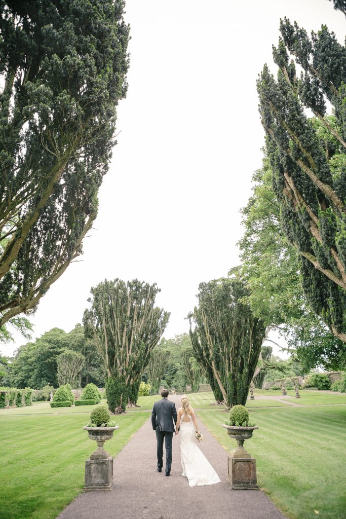 Tankardstown House: couple on grounds