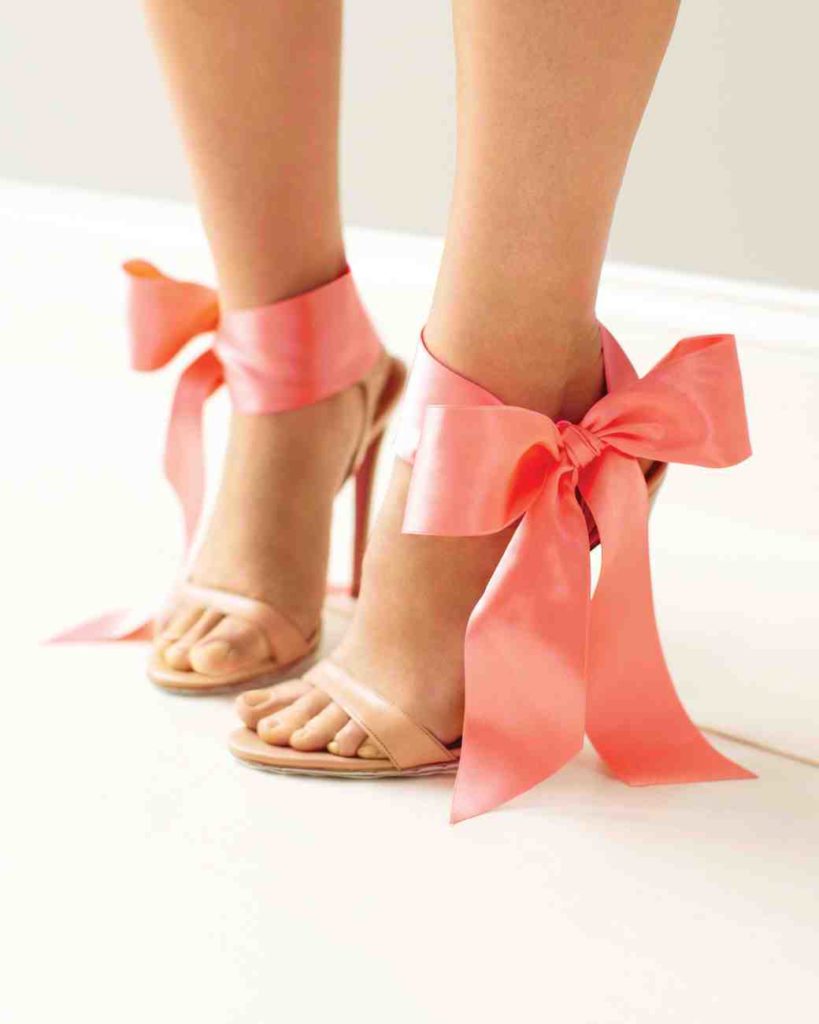 Coral Shoes with Bow